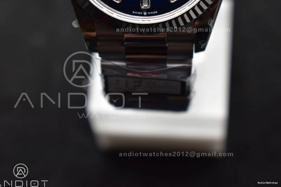 on FlexibleFit 904L Edition 36 Diamond Blue V5 (Gain Dial Best DayDate SS 677 President Weight) Bracelet vr3255 QF Steel 0327